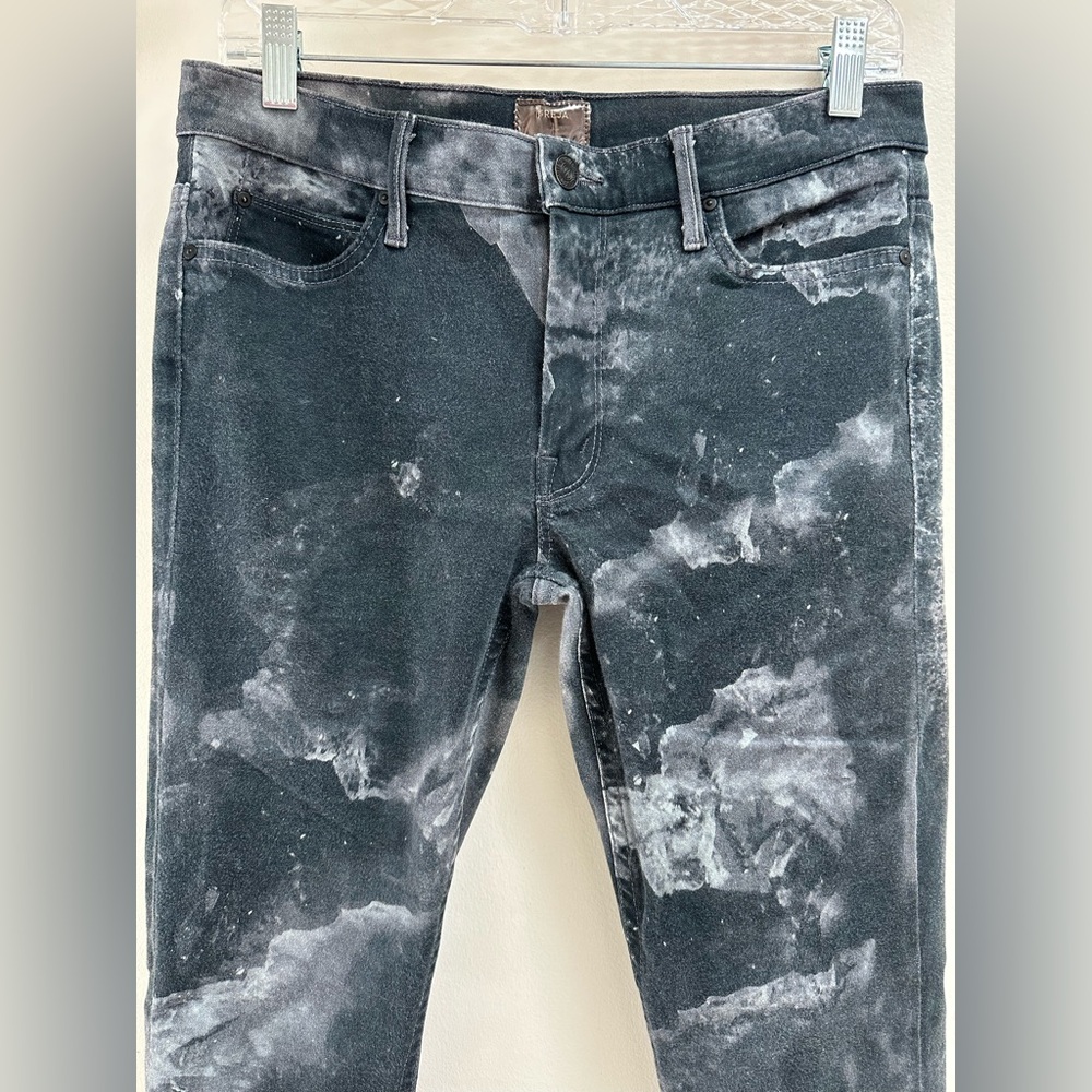 MOTHER x Freja Beha Erichsen The Muse Skinny Jean Black Gray Abstract Print Rare - Picture 5 of 10